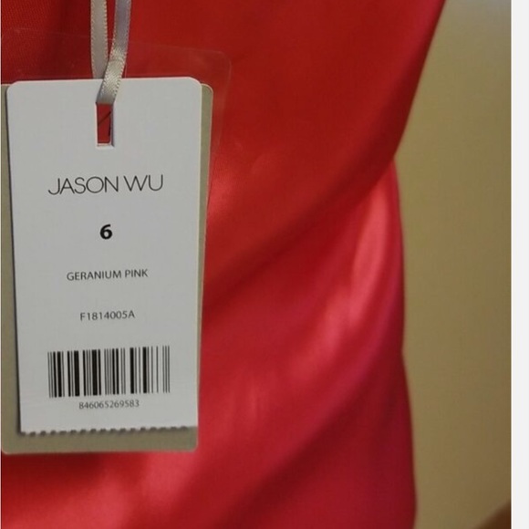 Jason Wu gown maxi dress  long dress size 6 NWT Red/Pink - Picture 9 of 9